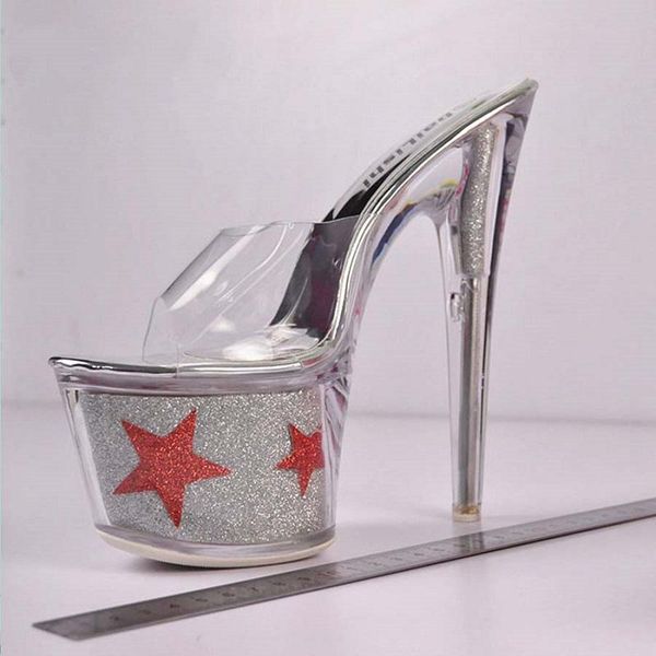 slippers 2021 summer fashion women's high-heeled crystal platform with transparent plastic flip-flops nightclub banquet, Black
slippers 2021 summer fashion women's high-heeled crystal platform with transparent plastic flip-flops nightclub banquet, Black