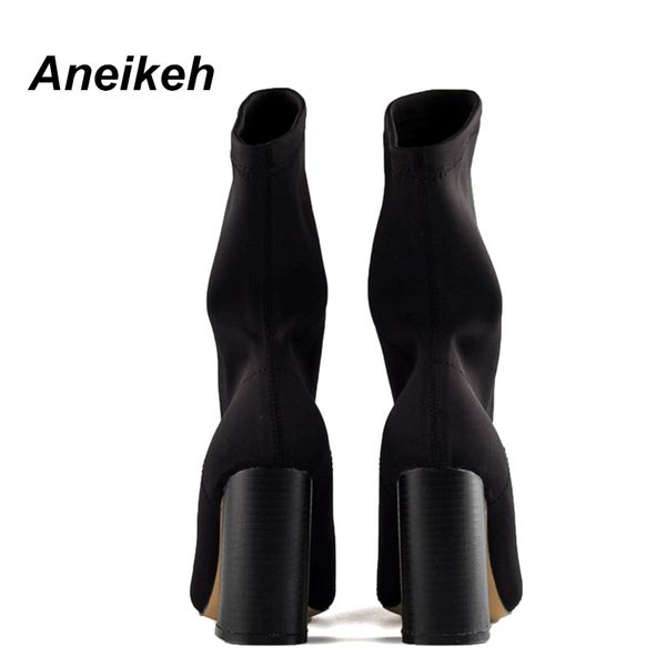 aneikeh new women's boots pointed toe yarn elastic ankle thick heel high heels shoes female socks boots 2021 spring 21, Black
aneikeh new women's boots pointed toe yarn elastic ankle thick heel high heels shoes female socks boots 2021 spring 21, Black