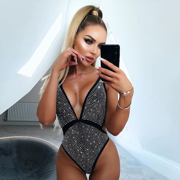 bodycon playsuit beading womens rompers solid fashion v neck sequin bodysuit jumpsuit slim sleeveless romper clubwear, Black;white
bodycon playsuit beading womens rompers solid fashion v neck sequin bodysuit jumpsuit slim sleeveless romper clubwear, Black;white