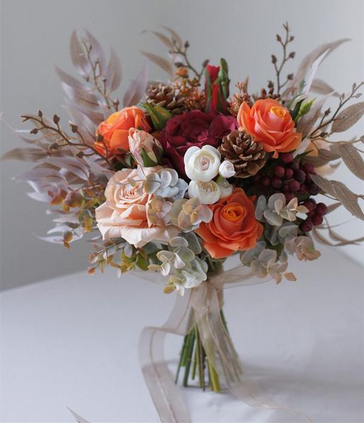 wedding flowers sesthfar artificial orange red bouquets roses silk flower bride hand bouquet decoration mariage
wedding flowers sesthfar artificial orange red bouquets roses silk flower bride hand bouquet decoration mariage