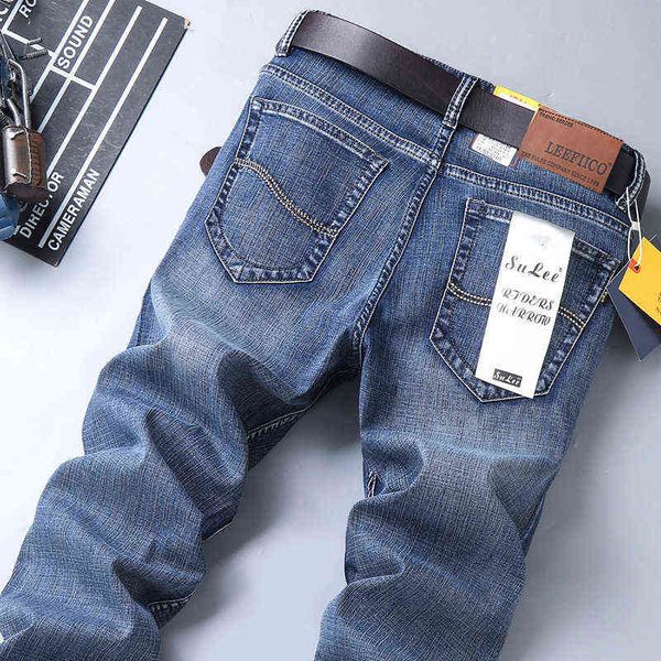 men's jeans quality elastic jeans straight tube loose large busins casual young men's pants, Blue
men's jeans quality elastic jeans straight tube loose large busins casual young men's pants, Blue