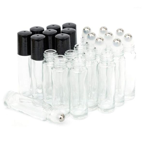 24pcs 10ml glass roller bottles with stainless steel balls empty clear roll on essential oil vials storage & jars
24pcs 10ml glass roller bottles with stainless steel balls empty clear roll on essential oil vials storage & jars