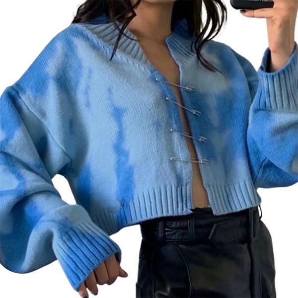 women's knits & tees women gradient knit cardigan long-sleeved pin loose cropped sweater clothing jumpers for sping autumn blue, White
women's knits & tees women gradient knit cardigan long-sleeved pin loose cropped sweater clothing jumpers for sping autumn blue, White