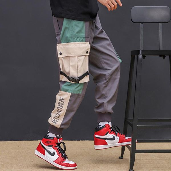 men's pants patchwork pockets letter cargo sweatpants men tactical trousers japan style male casual hip hop streetwear pencil, Black
men's pants patchwork pockets letter cargo sweatpants men tactical trousers japan style male casual hip hop streetwear pencil, Black
