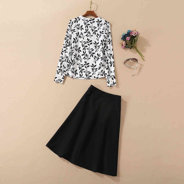 skirts skirt suits autumn style women v-neck leaves print long sleeve white shirts+high waist a-line skirt set 2pc, Black
skirts skirt suits autumn style women v-neck leaves print long sleeve white shirts+high waist a-line skirt set 2pc, Black