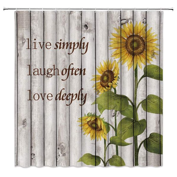 rustic sunflower shower curtain wild fall flower yellow floral inspirational quote live laugh love on vintage wood board fabric
rustic sunflower shower curtain wild fall flower yellow floral inspirational quote live laugh love on vintage wood board fabric