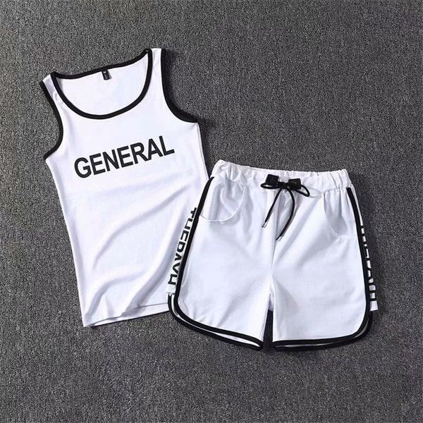 men's tracksuits social lively fella vest suit trend summer shorts two-piece set deft reds sports, Gray
men's tracksuits social lively fella vest suit trend summer shorts two-piece set deft reds sports, Gray