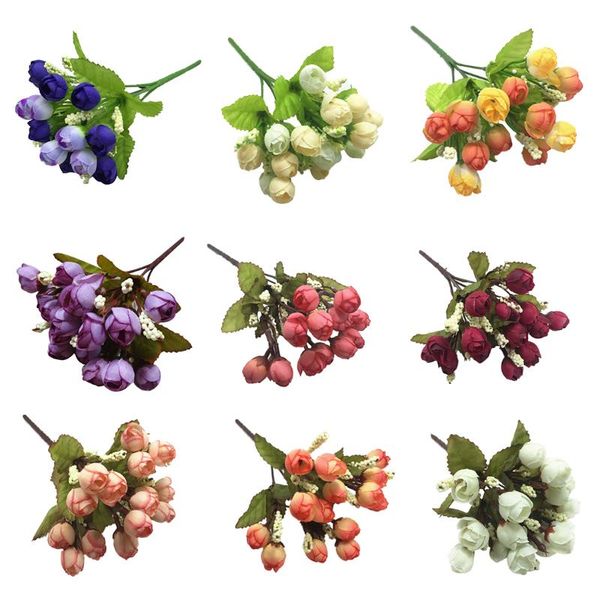 decorative flowers & wreaths silk cloth artificial flower 15 heads mini rose home decor for wedding small roses bouquet decoration (autumn w
decorative flowers & wreaths silk cloth artificial flower 15 heads mini rose home decor for wedding small roses bouquet decoration (autumn w