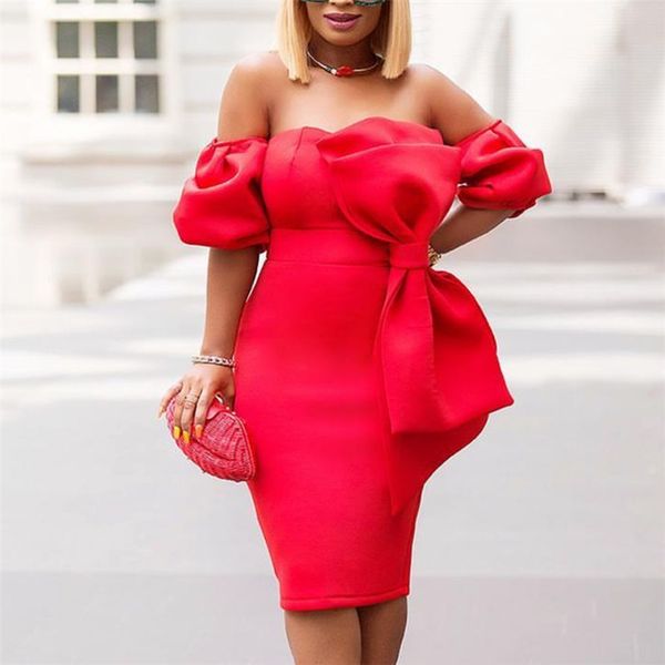 women off shoulder christmas party dresses red bodycon bowtie backless elastic sheath clubwear dinner evening summer night, White;black
women off shoulder christmas party dresses red bodycon bowtie backless elastic sheath clubwear dinner evening summer night, White;black