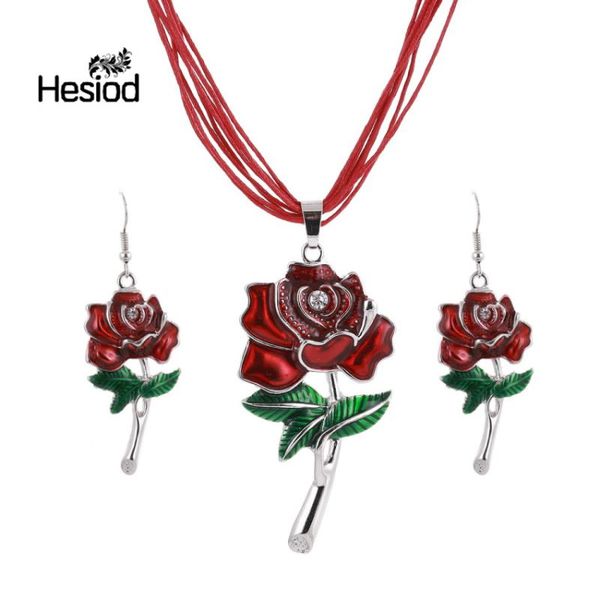 earrings & necklace hesiod arrival rose flower enamel jewelry sets bijoux necklaces set for women wedding collier femme, Silver
earrings & necklace hesiod arrival rose flower enamel jewelry sets bijoux necklaces set for women wedding collier femme, Silver