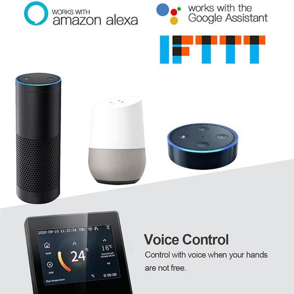 smart home control wifi thermostat heating temperature controller with celsius/fahrenheit led touch screen work alexa google
smart home control wifi thermostat heating temperature controller with celsius/fahrenheit led touch screen work alexa google