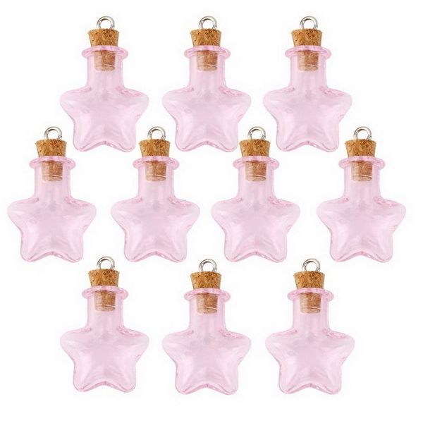 vases 10pcs pink glass cork bottles vial wishing bottle diy pendant craft - star
vases 10pcs pink glass cork bottles vial wishing bottle diy pendant craft - star