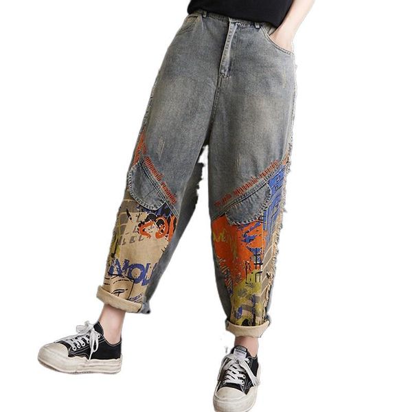 women's jeans women printed streetwear 2021 autumn korean style vintage loose denim trousers female boyfriend pantalon, Blue
women's jeans women printed streetwear 2021 autumn korean style vintage loose denim trousers female boyfriend pantalon, Blue