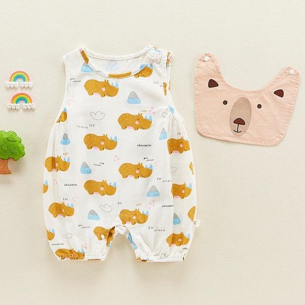 clothing sets baby cartoon rompers 2021 summer infant girls boys cute print bodysuits with bibs kids sleeveless cotton one-pieces, White
clothing sets baby cartoon rompers 2021 summer infant girls boys cute print bodysuits with bibs kids sleeveless cotton one-pieces, White