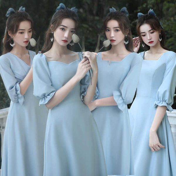 luxury evening dress bridmaids usually wear 2021 sister group fairy temperament french long small . women are thin in summer, Black;gray
luxury evening dress bridmaids usually wear 2021 sister group fairy temperament french long small . women are thin in summer, Black;gray