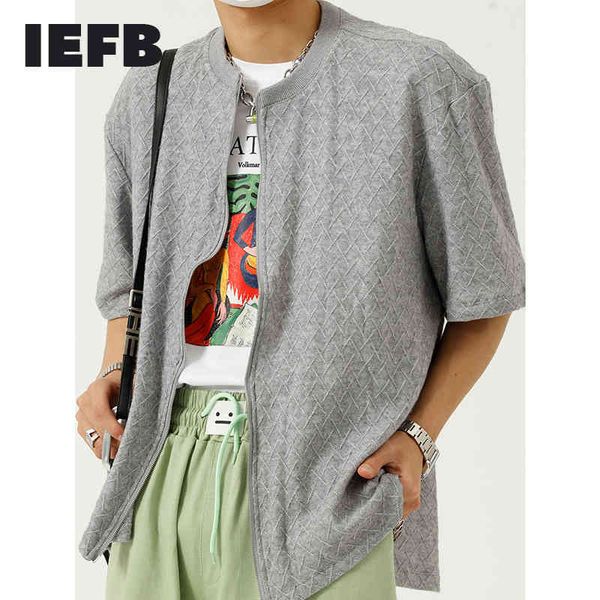 iefb men's summer korean loose zipper cardigan t-shirt round collar design trend solid color men's tee 9y7633 210524, White;black
iefb men's summer korean loose zipper cardigan t-shirt round collar design trend solid color men's tee 9y7633 210524, White;black