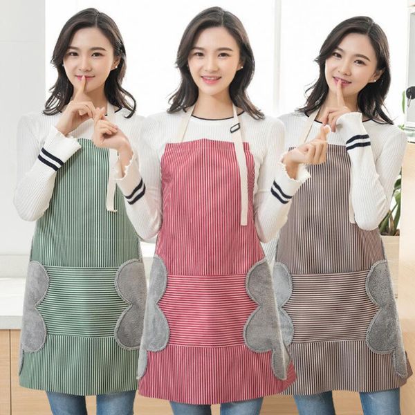 aprons women kitchen water oil proof adjustable 2 side stitched pocket pinstripe wipe hands clean home tools d9
aprons women kitchen water oil proof adjustable 2 side stitched pocket pinstripe wipe hands clean home tools d9