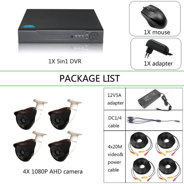 yiispo 4ch 5in1 1080n dvr cctv security kit 1080p 2mp waterproof ahd camera 4pcs hd vga out vedio surveillance systems
yiispo 4ch 5in1 1080n dvr cctv security kit 1080p 2mp waterproof ahd camera 4pcs hd vga out vedio surveillance systems