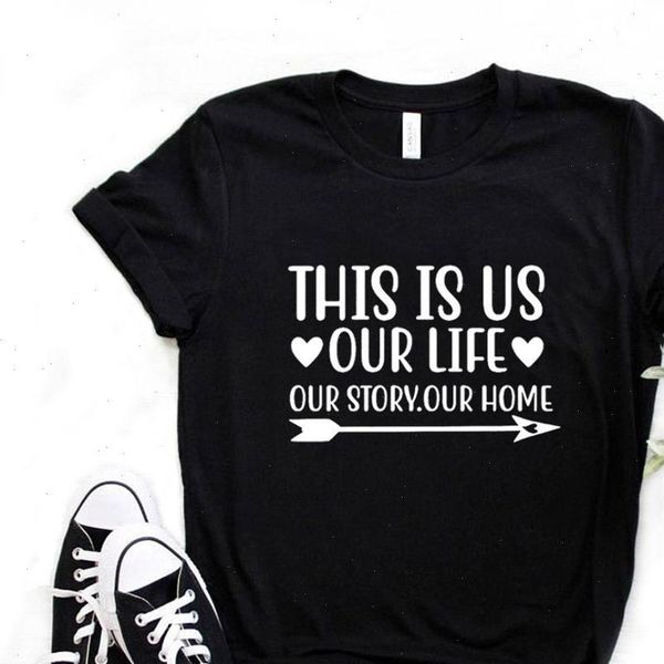 this women t shirt is us our life print tshirt cotton casual funny gift lady yong girl tee 6, White
this women t shirt is us our life print tshirt cotton casual funny gift lady yong girl tee 6, White