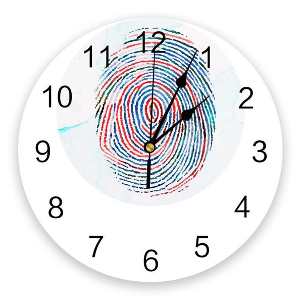 fingerprint color line wall clock living room bedroom watch mute cartoon home decoration clocks
fingerprint color line wall clock living room bedroom watch mute cartoon home decoration clocks
