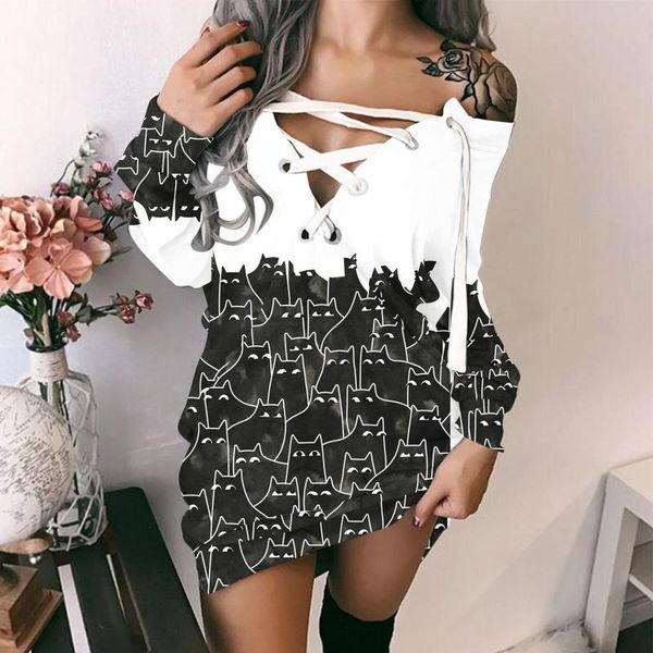 casual dresses women autumn winter dress print long sleeve deep v neck mini off-shoulder strappy party 2021 vestidos #4, Black;gray
casual dresses women autumn winter dress print long sleeve deep v neck mini off-shoulder strappy party 2021 vestidos #4, Black;gray