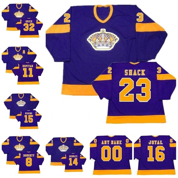 52los angeles kings hockey jersey 32 jonathan quick drew doughty juha widing 16 eddie joyal eddie shack matt green anze kopitar, Black
52los angeles kings hockey jersey 32 jonathan quick drew doughty juha widing 16 eddie joyal eddie shack matt green anze kopitar, Black