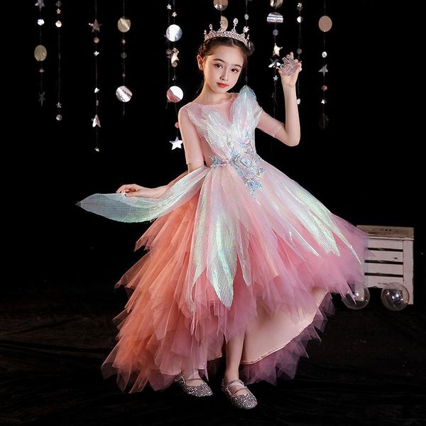 girl's dresses pink appliques girls princess dress fashion high-end o-neck long kids pageant for birthday wedding party flower girl, Red;yellow
girl's dresses pink appliques girls princess dress fashion high-end o-neck long kids pageant for birthday wedding party flower girl, Red;yellow