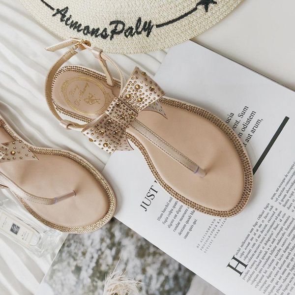 women summer pinned rhinestone bow flat fashion wild party breathable comfort shopping sandals casual shoes, Black
women summer pinned rhinestone bow flat fashion wild party breathable comfort shopping sandals casual shoes, Black