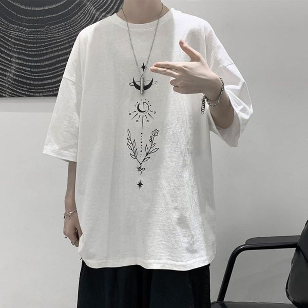 men's t-shirts casual short sleeve t-shirt summer oversize fashion loose simple versatile, White;black
men's t-shirts casual short sleeve t-shirt summer oversize fashion loose simple versatile, White;black