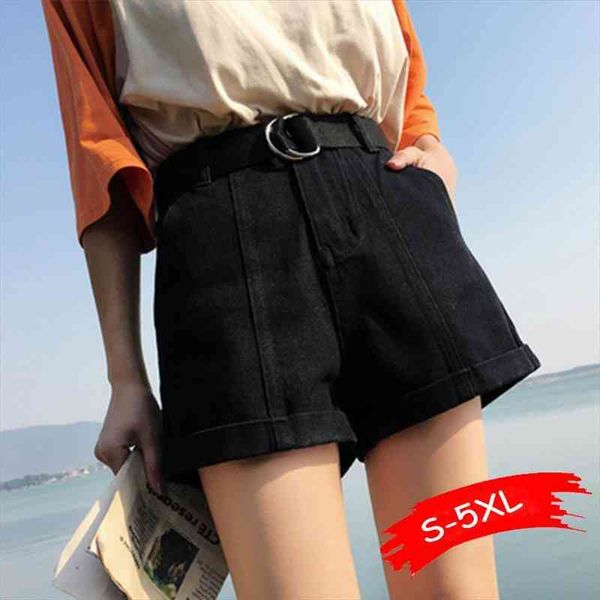 large size denim s-5xl 100kg womens shorts can wear plus black jeans with the belt arrival, White;black
large size denim s-5xl 100kg womens shorts can wear plus black jeans with the belt arrival, White;black