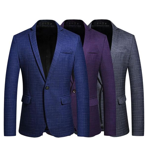 men's suits & blazers suit jacket slim fit blazer men arrival mens plaid dress male wedding and, White;black
men's suits & blazers suit jacket slim fit blazer men arrival mens plaid dress male wedding and, White;black