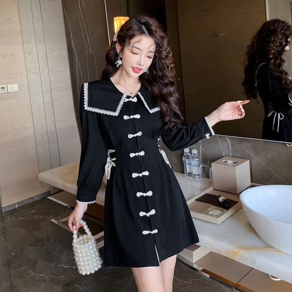 arrival cool chinese black formal temperamental quality beautiful mini-to-line working style dress, Black;gray
arrival cool chinese black formal temperamental quality beautiful mini-to-line working style dress, Black;gray