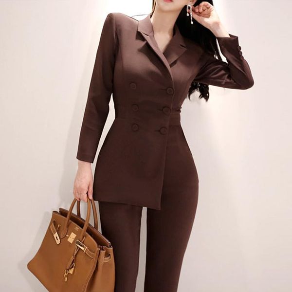 women's pants & capris women irregular jumpsuit double-breasted blazer jacket and slim pencil pant 2 pieces set female wear to office b, Black;white
women's pants & capris women irregular jumpsuit double-breasted blazer jacket and slim pencil pant 2 pieces set female wear to office b, Black;white
