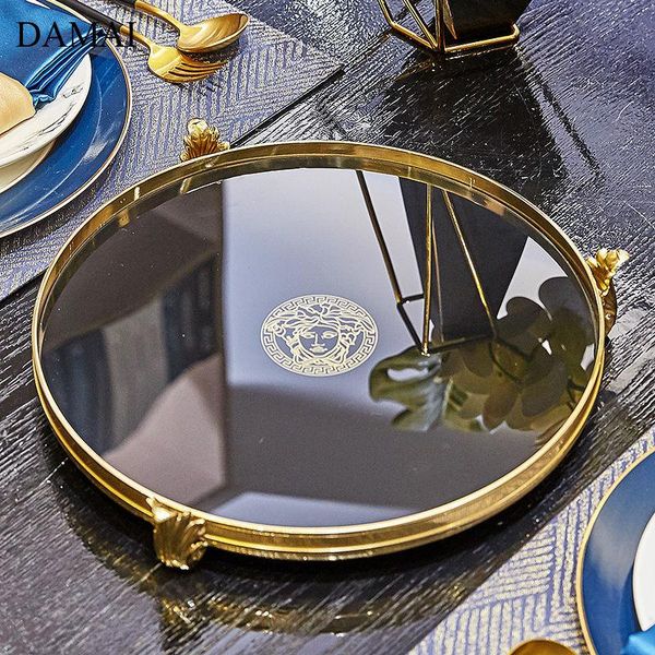 kitchen storage & organization gold inlay glass tray decorative golden copper base jewelry display plate restaurant serving living room deco
kitchen storage & organization gold inlay glass tray decorative golden copper base jewelry display plate restaurant serving living room deco