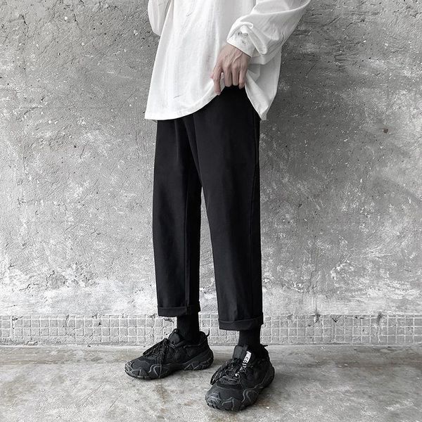 men's pants 2021 summer silk feel long straight men streetwear cool light-weight elastic waist trousers man's clothe, Black
men's pants 2021 summer silk feel long straight men streetwear cool light-weight elastic waist trousers man's clothe, Black