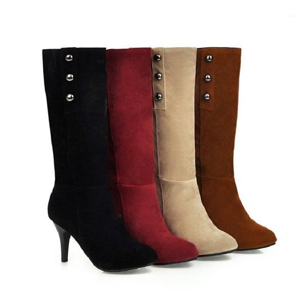 boots autumn winter women high heels stiletto ladies shoes fashion rivet mid calf vintage zapatos mujer1, Black
boots autumn winter women high heels stiletto ladies shoes fashion rivet mid calf vintage zapatos mujer1, Black
