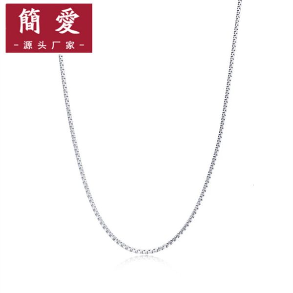 necklace korean fashion s925 sterling silver box chain thin simple and versatile
necklace korean fashion s925 sterling silver box chain thin simple and versatile