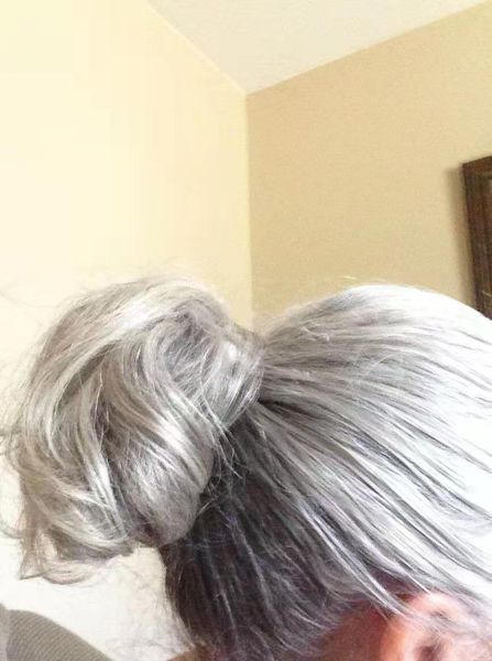 afro bun puff fashion elastic wrap drawstring real human curly ponytail donut chignon hairpieces updo hair extensions with clips (1b/grey), Black
afro bun puff fashion elastic wrap drawstring real human curly ponytail donut chignon hairpieces updo hair extensions with clips (1b/grey), Black
