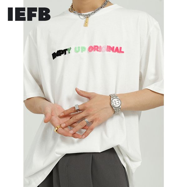 iefb summer 3d colors letter t-shirt men's loose fashion round neck short sleeve tee 9y7347 210524, White;black
iefb summer 3d colors letter t-shirt men's loose fashion round neck short sleeve tee 9y7347 210524, White;black