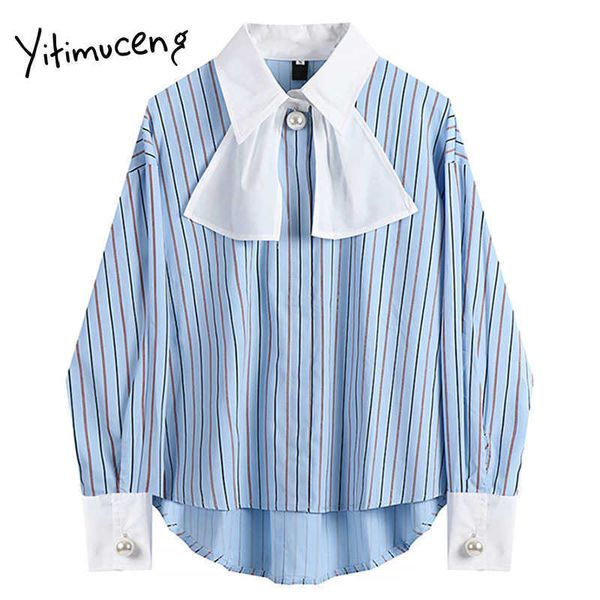 yitimuceng vintage embroidered flares striped blouse women shirts loose solid spring fashion long sleeve neck 210601, White
yitimuceng vintage embroidered flares striped blouse women shirts loose solid spring fashion long sleeve neck 210601, White