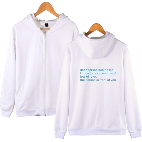 men's hoodies & sweatshirts wawni dear person behind me zipper hoodie unique long-sleeved casual hooded sweatshirt letter print clothes, Black
men's hoodies & sweatshirts wawni dear person behind me zipper hoodie unique long-sleeved casual hooded sweatshirt letter print clothes, Black