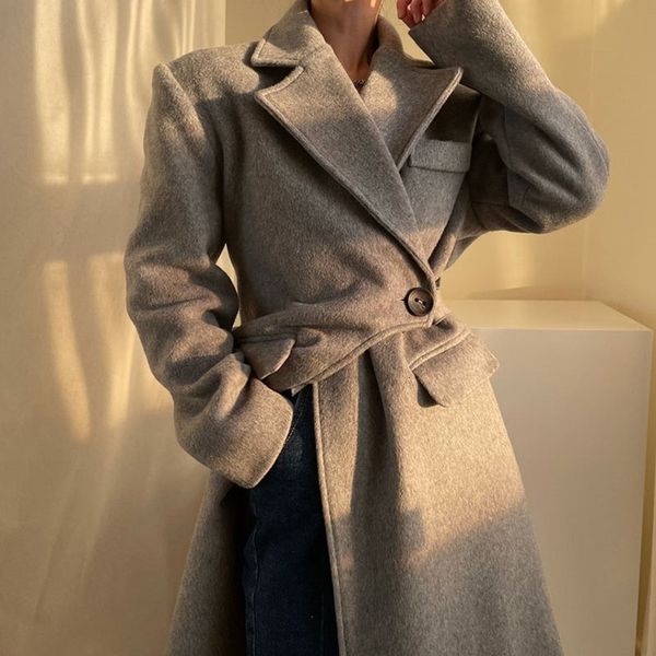 women's wool & blends shengpalae female casual fashion autumn and winter lapel a grain buckle waistline undocumented women's wool, Black
women's wool & blends shengpalae female casual fashion autumn and winter lapel a grain buckle waistline undocumented women's wool, Black
