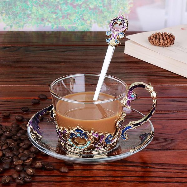 cups & saucers luxury nordic cup creative handmade coffee glass utensil with saucer spoon set xicaras kitchen drinkware db60bd
cups & saucers luxury nordic cup creative handmade coffee glass utensil with saucer spoon set xicaras kitchen drinkware db60bd