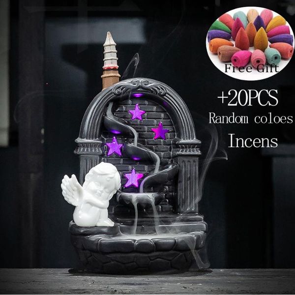 angel backflow incense burner loving heart holder ceramic home office decor craft creative gifts + 20pcs cones fragrance lamps
angel backflow incense burner loving heart holder ceramic home office decor craft creative gifts + 20pcs cones fragrance lamps