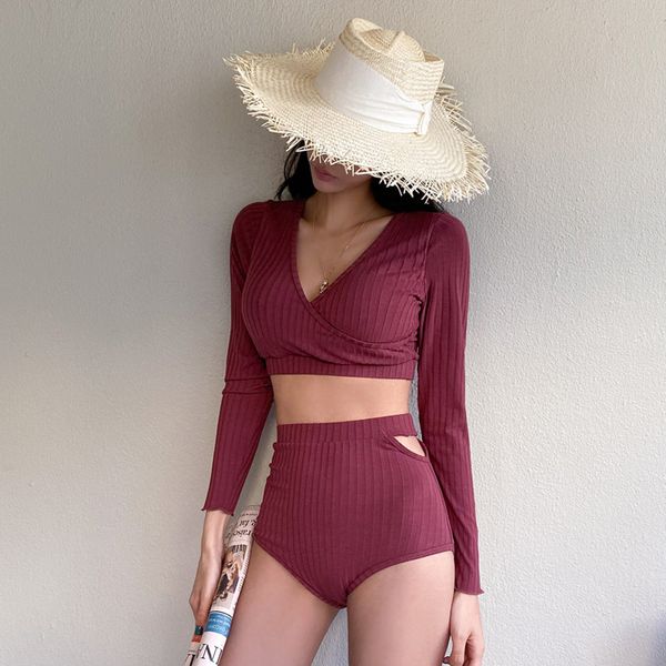 swimsuit swimsuit girl two piece fairy model split long sleeve student swimsuit ins net red 2020 new bikini, White;black
swimsuit swimsuit girl two piece fairy model split long sleeve student swimsuit ins net red 2020 new bikini, White;black