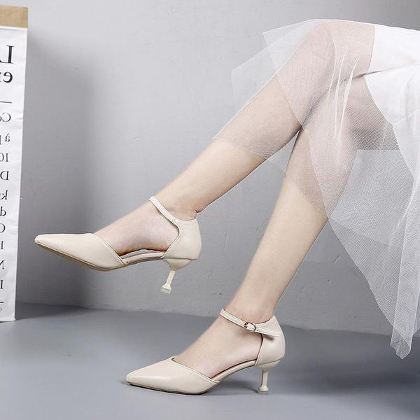 dress shoes women mid heels sandals point toe buckle ankle strap pumps female wedding summer woman kitten sandale femme, Black
dress shoes women mid heels sandals point toe buckle ankle strap pumps female wedding summer woman kitten sandale femme, Black