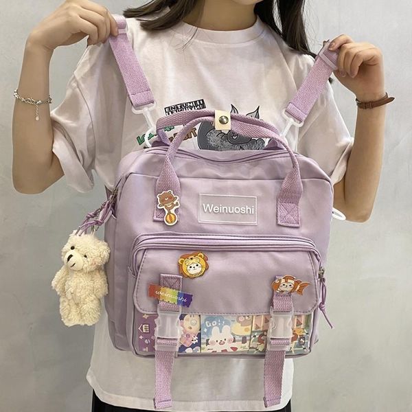 school bags fashion backpack for teenage girl kawaii with many pockets messenger women pendant travel gift
school bags fashion backpack for teenage girl kawaii with many pockets messenger women pendant travel gift