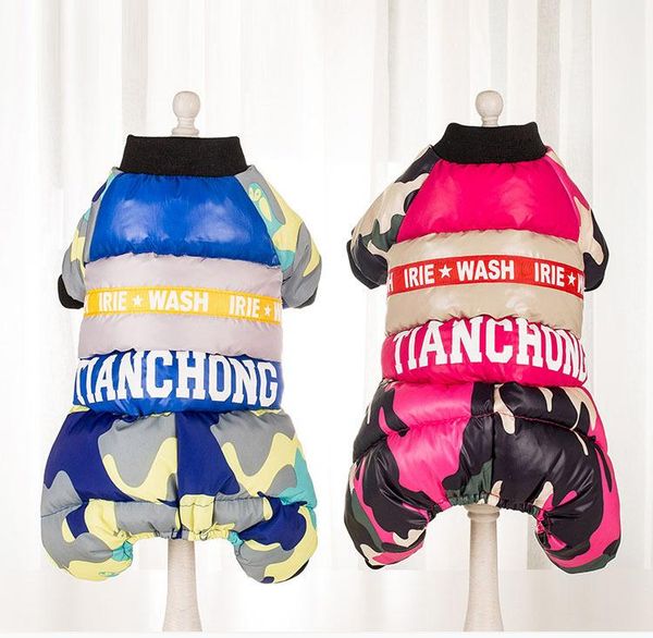 dog apparel autumn and winter clothing camouflage printing warm cotton padded four-legged three colors thickening windproof pet supplies
dog apparel autumn and winter clothing camouflage printing warm cotton padded four-legged three colors thickening windproof pet supplies