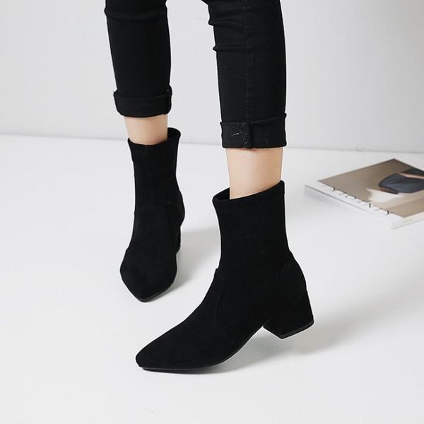 boots big size 9 10 11-13 women shoes ankle for ladies sleeve tip thick heel, Black
boots big size 9 10 11-13 women shoes ankle for ladies sleeve tip thick heel, Black