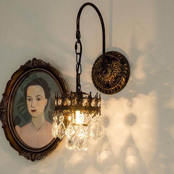 french medieval crystal wall lamp retro bedroom living room tv background corridor led bedside
french medieval crystal wall lamp retro bedroom living room tv background corridor led bedside